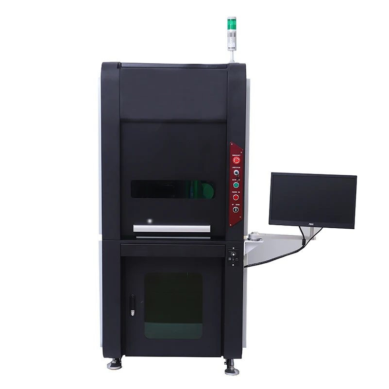 Factory Supply Dpss 8w 10w Enclose Fiber Laser Marking Machine Industrial Laser Engraver Machine for Jewelry