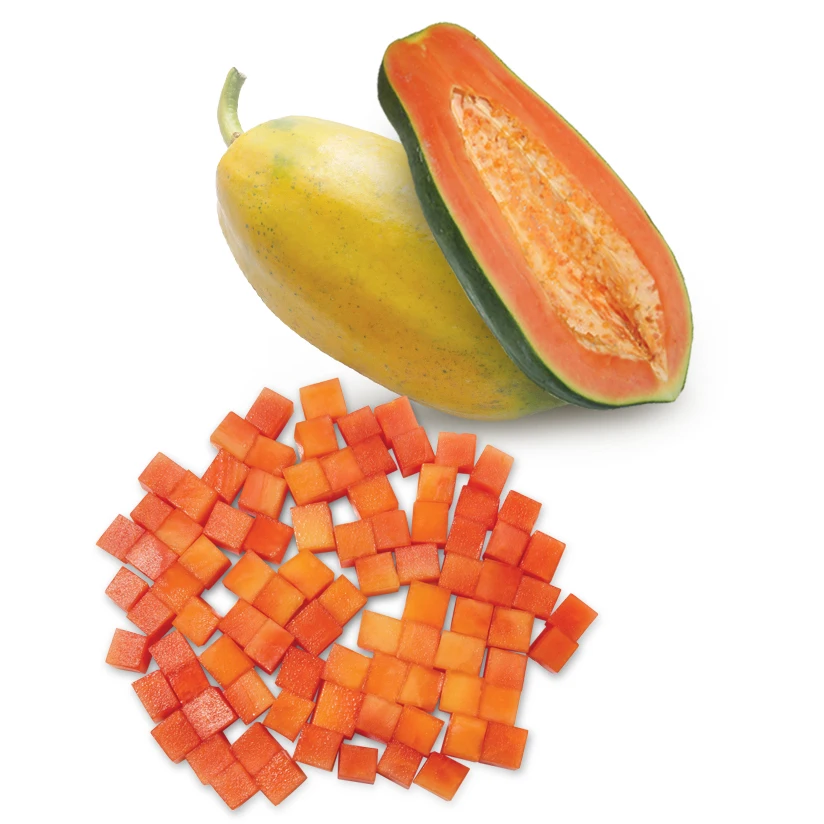 (GC Food) Papaya fresh - Papaya Frozen Fruit -  Papaya Dice Cubes - Yellow  Color - Sweet Tasty  with LC/ TT  at sight Viet Nam