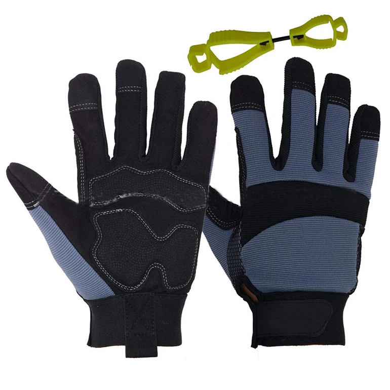 New design Shock-absorbing sweat-absorbing Mechanical Gloves wholesale price OEM Customized Logo Mechanic work safety gloves