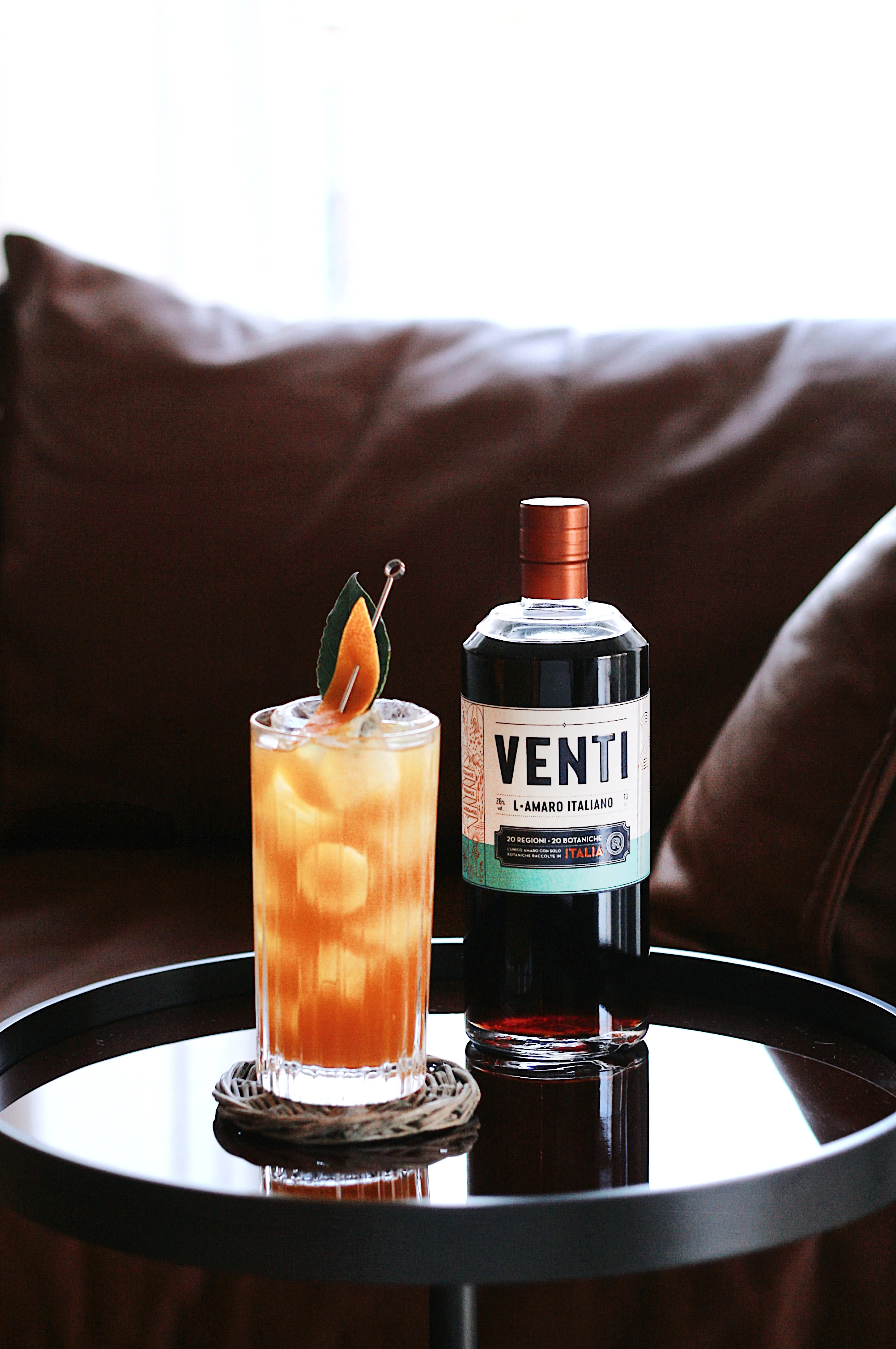 Top quality Made in Italy Bitter Liqueur VENTI case (6 bottles) for cocktail bars