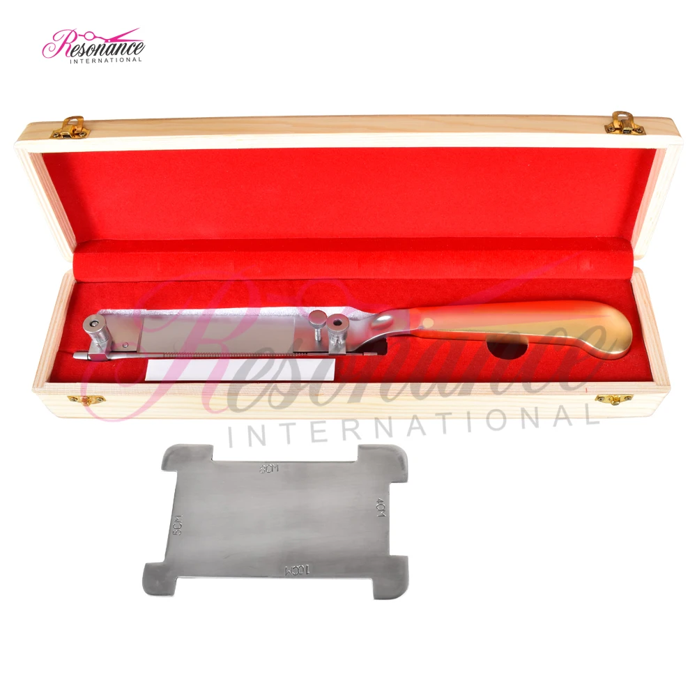 
Schink Skin Grafting Knife with Sterilized Blade and Skin Holding/Stretching Plates with Schink Skin Fixing Plate Dermatome 