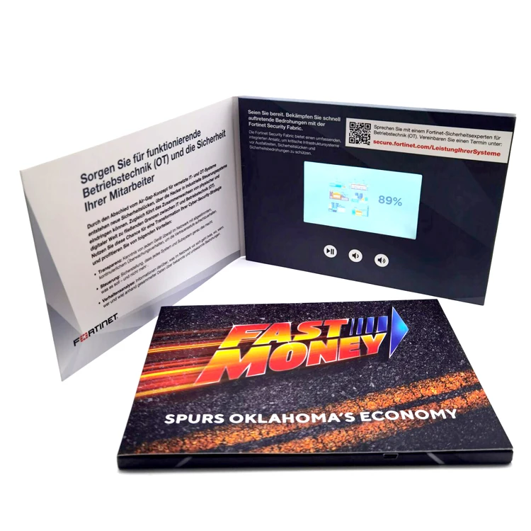 Chinese Homemade Wholesale maufacturer LCD video brochure module for strengthen business