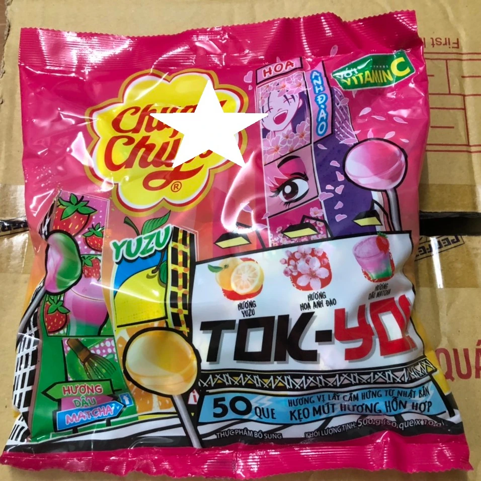 [THQ VN] Chupa Chupss lollipop  TOK- YOU 500 GRAM X 22 PACKS
