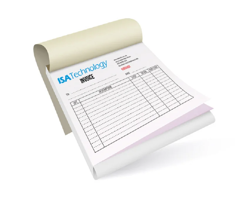 Triplicate NCR Paper Invoice Book Printing Invoice Receipt Book for Sale