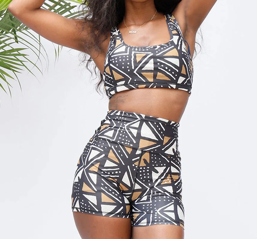  Женская Йога фитнес шорты и бюстгальтер изготовленным на заказ логосом 2 шт женские тренировочные комплекты Спортивный Комплект