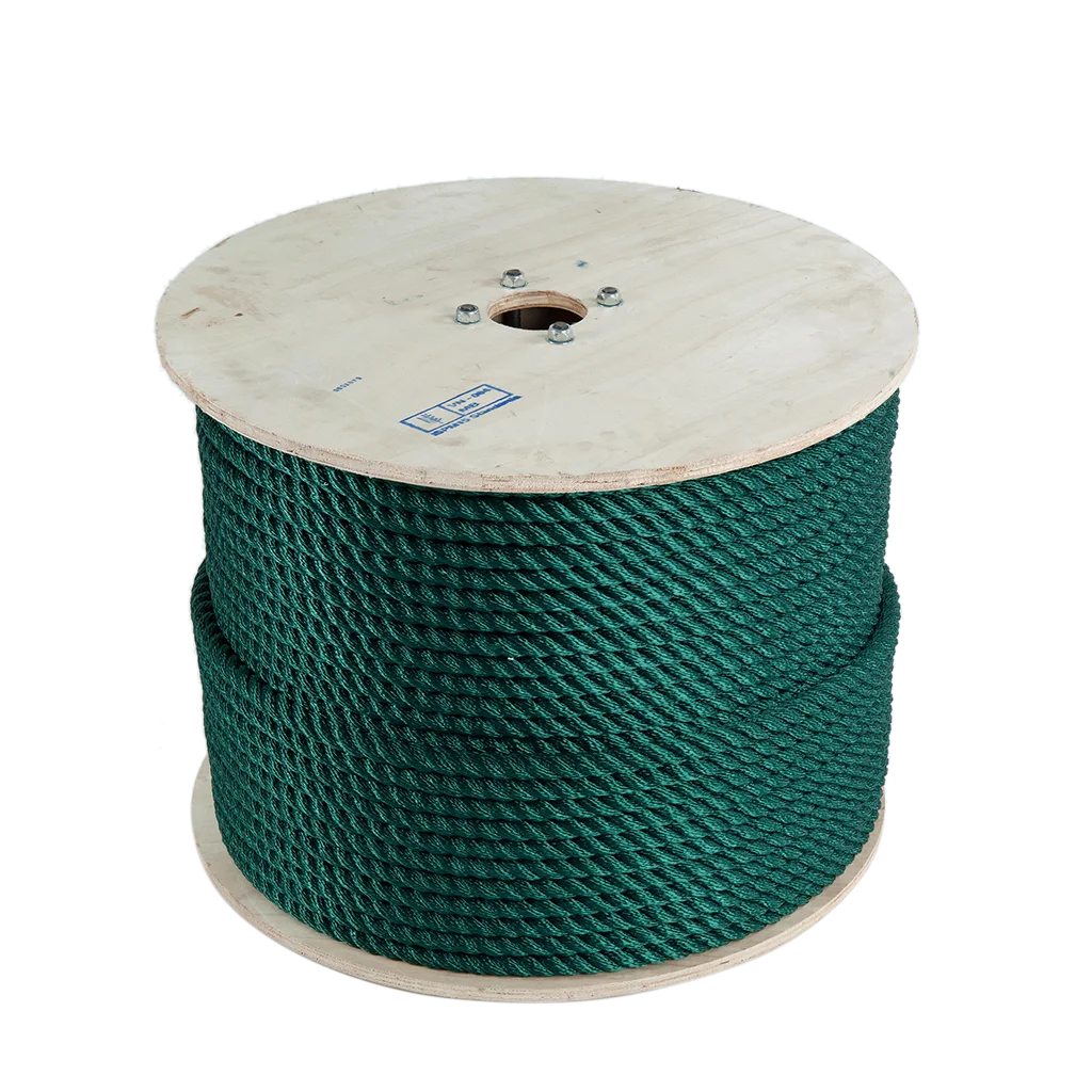 Vietnam supplier high quality 3-strand green twisted pp rope making machine rope chains  for wholesale