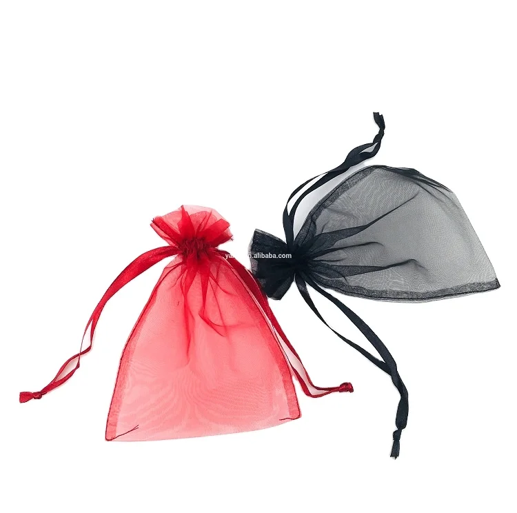 Custom drawstring bag Exquisite Transparent gauze bag Organza bag