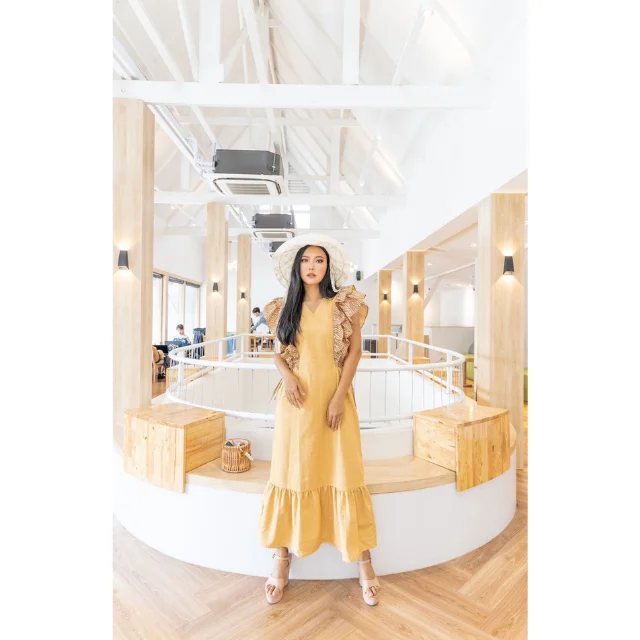 Best Seller Thai Casual Womens Dresses Premium Products Hand Made By Lada Lanna Collection Thai painting dress 009