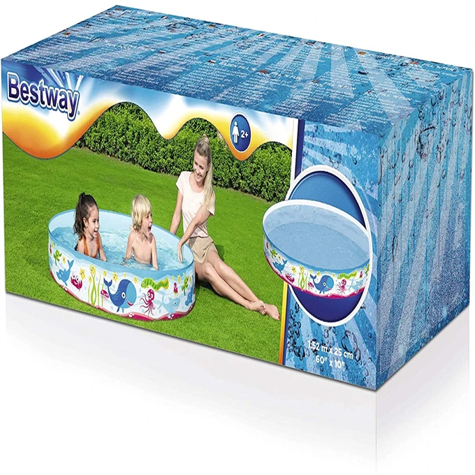 Лидер продаж летний портативный пластиковый мини-бассейн с мультяшным рисунком для детей Круглый Бассейн 1 52 м x 25 см