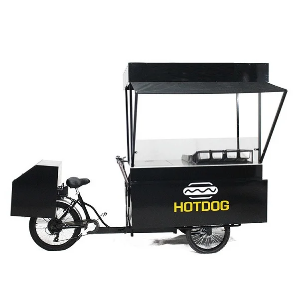 Commercial Coffee Vending Cart Fruit Drink Catering Trike Electric Cargo Tricycle Street Bike