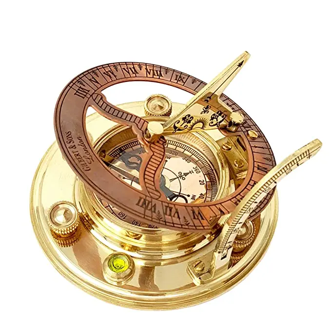 High quality brass compass sundial nautical compass brass wholesale from Indian Manufacturer nautical antique brass compass