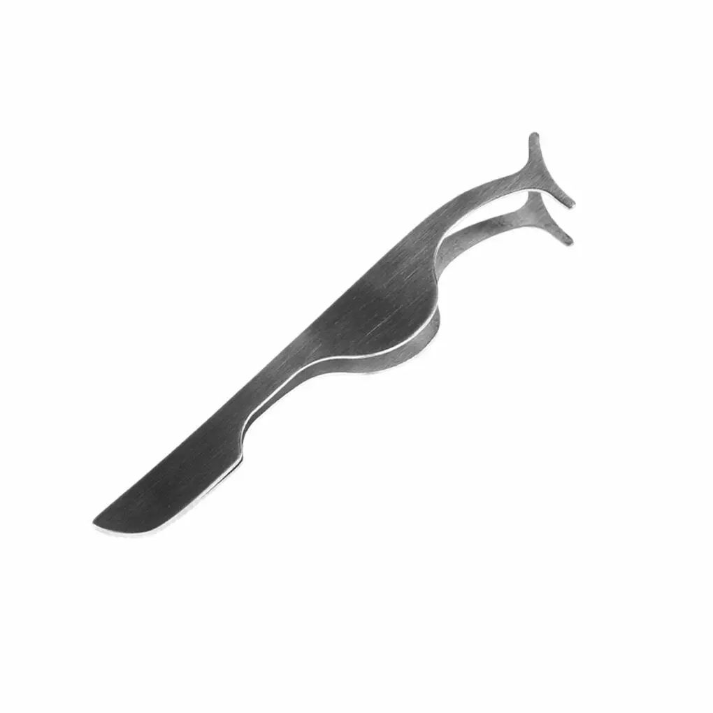 Eyelashes Clip Stainless Steel False Eyelashes Extension Applicator Tool Tweezer