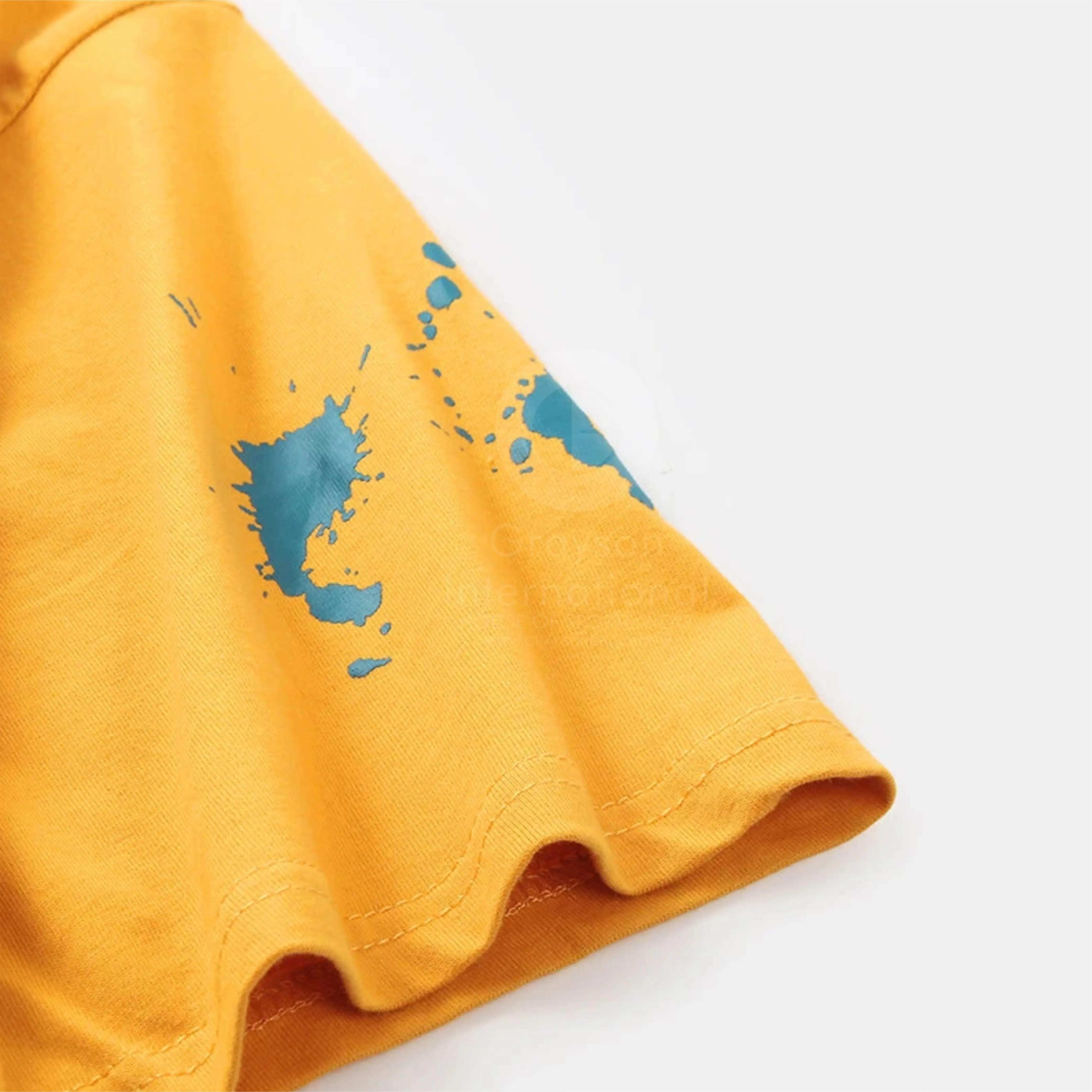  Новый дизайн моющаяся удобная мужская уличная одежда T Shi из 100% хлопка с круглым вырезом для спортзала простой Grayson international