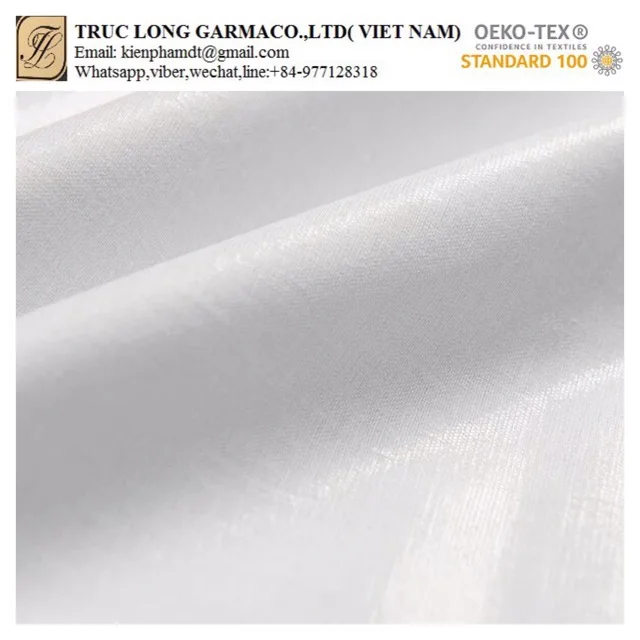 Adhesive 65% Polyester 35% Cotton Woven Fusible Interlining waist interlining