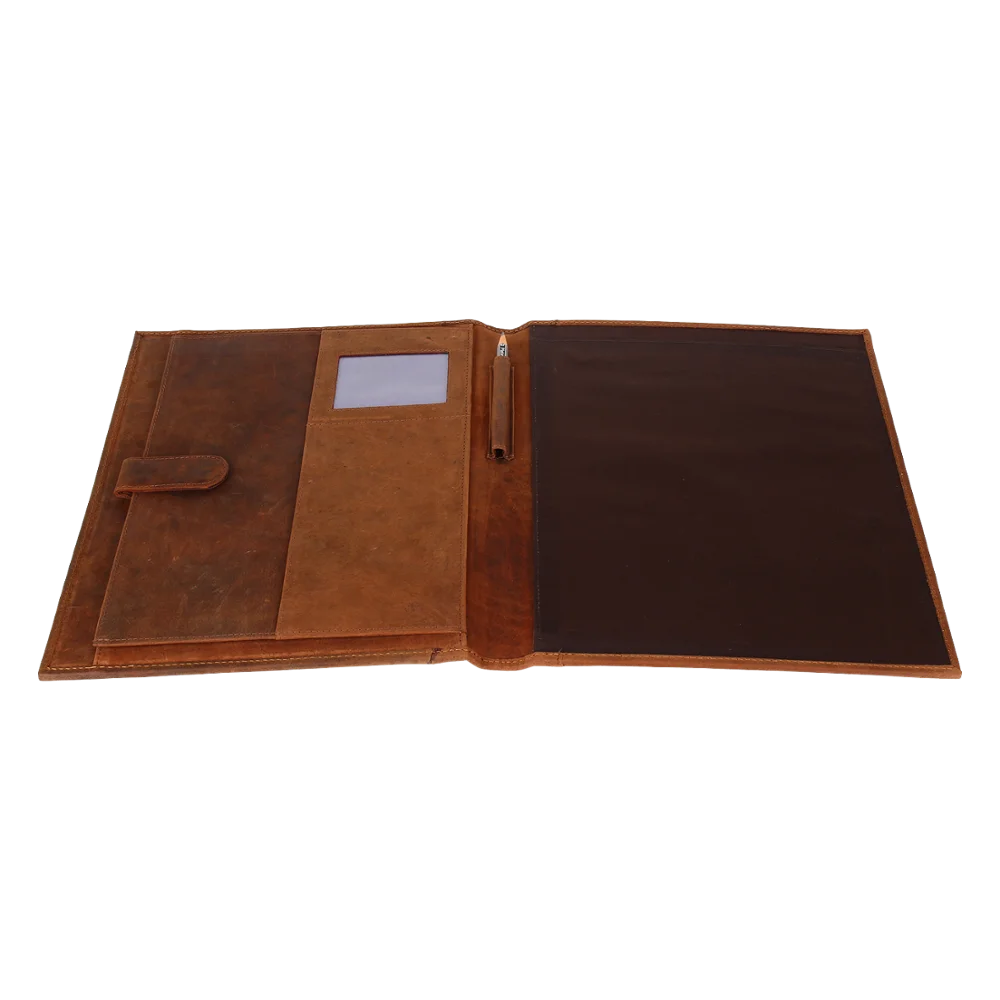 
 Деловой кожаный портфель, кожаный портфель, органайзер для мужчин и женщин, прочный кожаный портфель, коричневый  