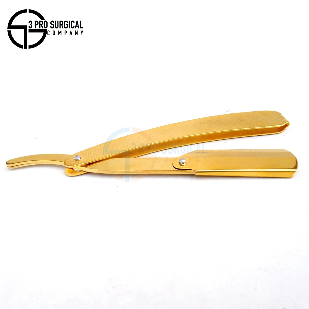 Premium Quality Shaving Razors Full Gold with Texture Handle