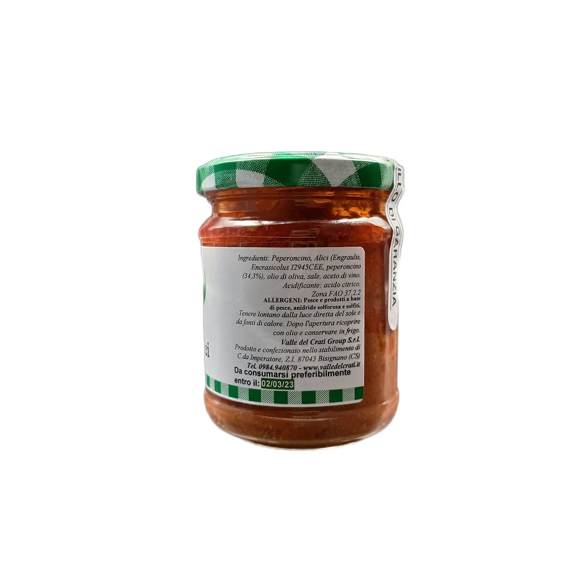 Anchovy Cream | Calabrian specialty spread with anchovies and hot pepper in olive oil | 180 gr