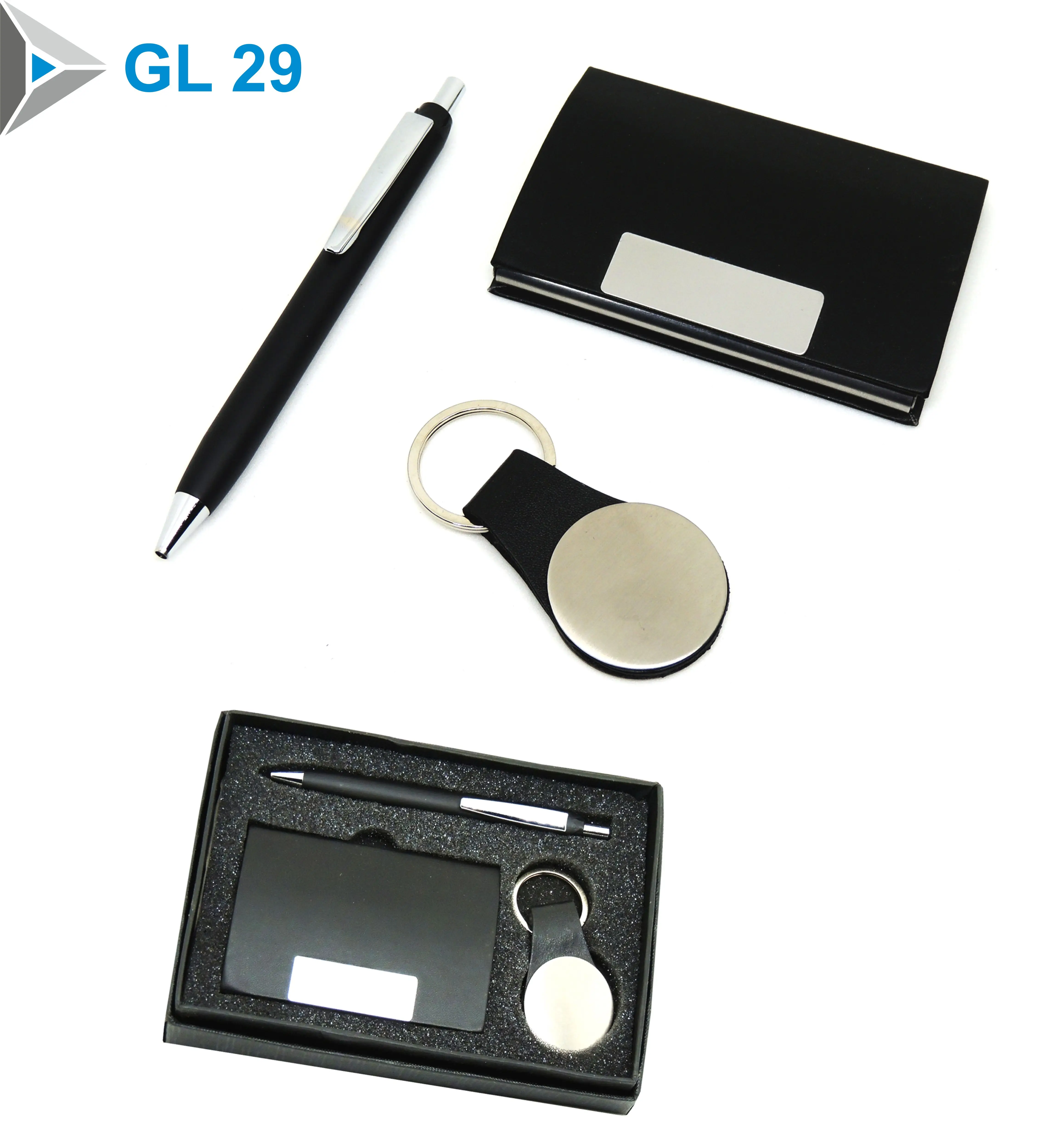Wholesale Custom Branding Business Card Holder Premium Gift Set and Pen Gift Set Keyring Gift Set for Office Employees Teachers