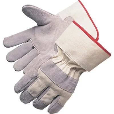 Double Palm Split Leather Construction Working Gloves Rigger Gloves