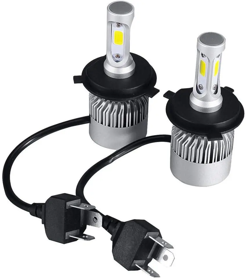 High Power Auto S2 h4 LED Headlight COB Car h1 h7 h3 h11 LED  Headlight Bulbs 72W 8000LM  LED Headlight
