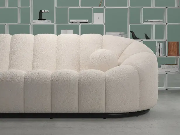 Роскошный кашемировый диван в скандинавском стиле с тыквой итальянский дизайнерский креативный тканевый для гостиной Pierre Paulin Alpha