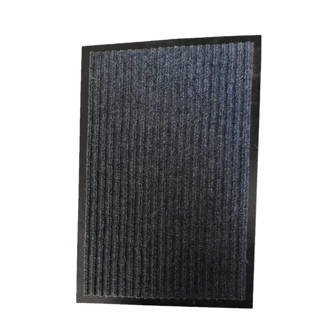 Противоскользящий водонепроницаемый двухребристый внутренний/внешний Коврик для двери, напольный коврик с подложкой из ПВХ