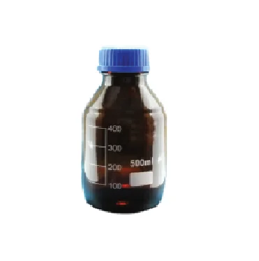 
Reagent Bottles clear soda glass with GL45 screw cap 