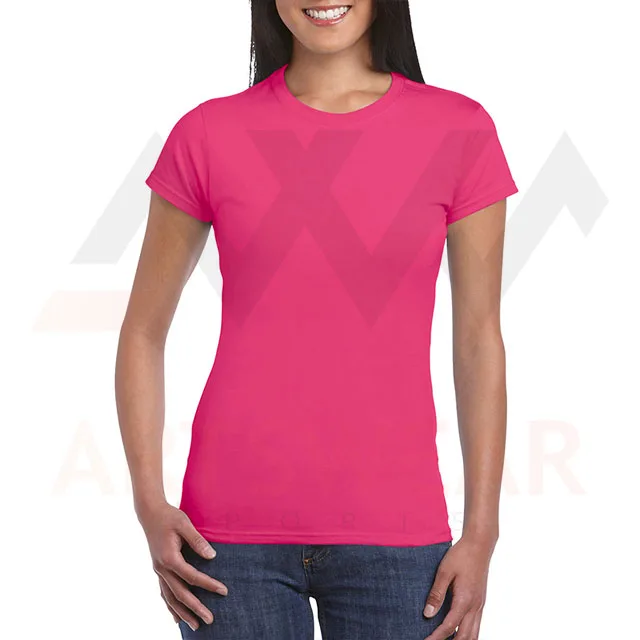 Orange color round neck gym fitness short sleeves summer wear 100%cotton custom logo manufacture wholesale women t shirts 2022