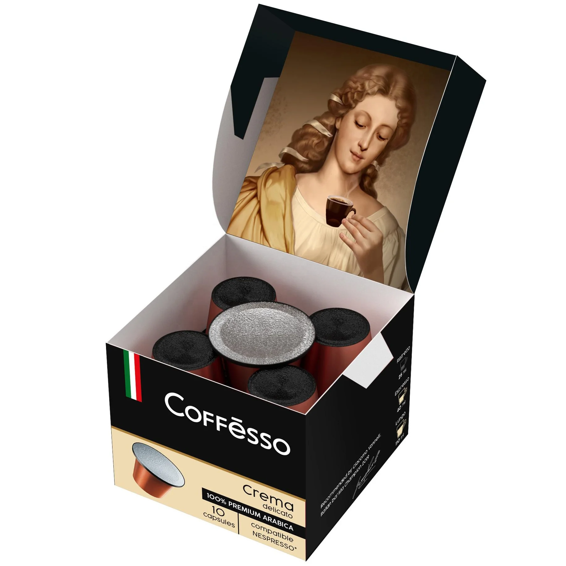 
 Кофе кофе оптом, 10 капсул для машинного пивоварения, жареная 100% Арабика, мягкая текстура, яркий аромат с фруктовыми нотами  