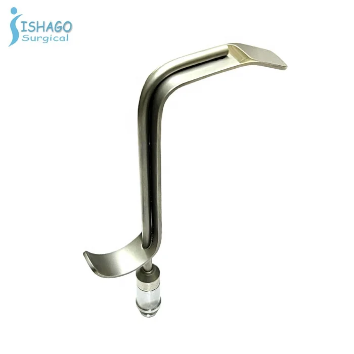 Converse Nasal Fiber Optic Light Guide Retractor with Portable Light Source