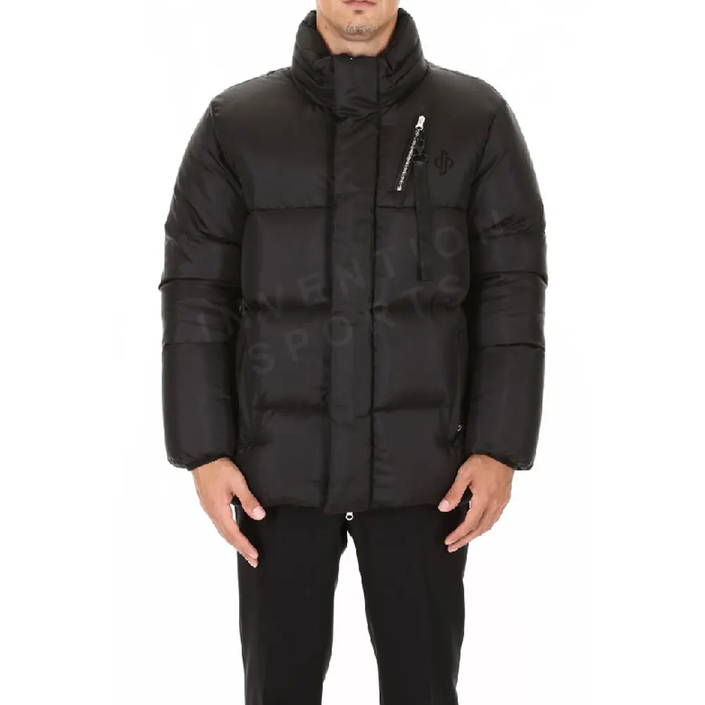 Coat Men Thin Down Quilted Puffer Bomber Polyester / Nylon Winter Padded Jacket