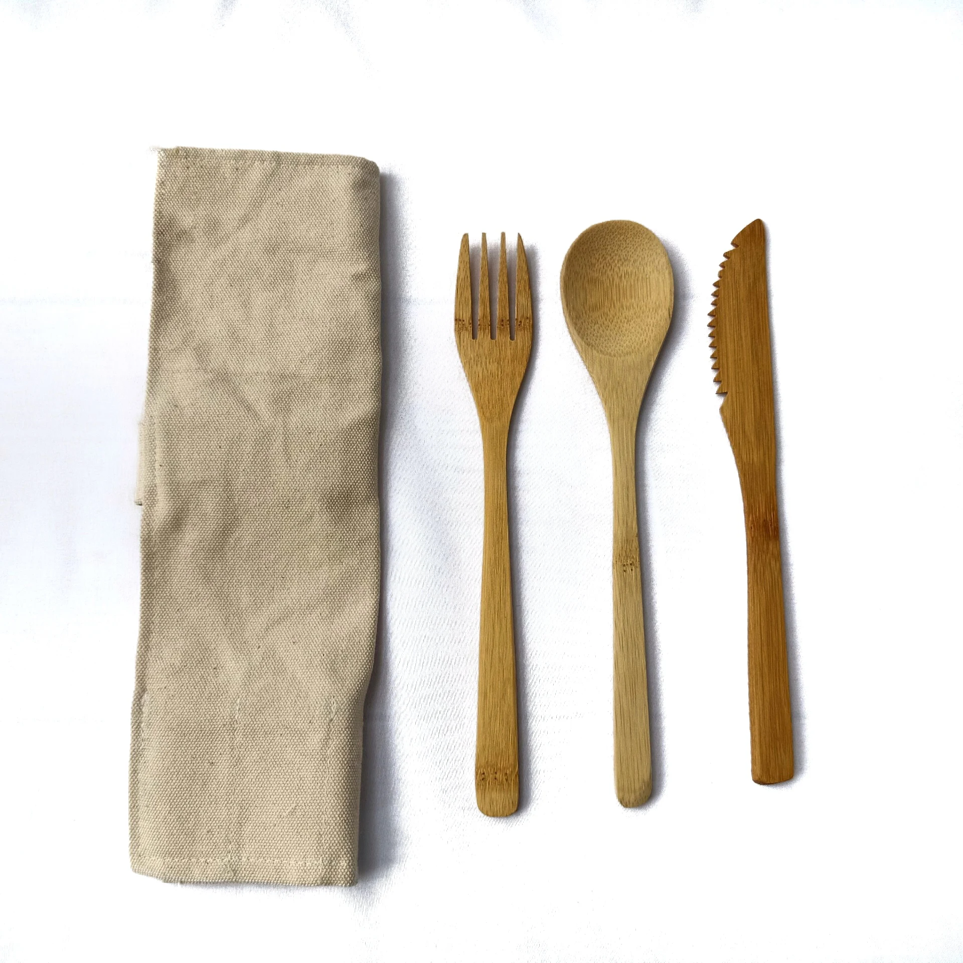 
Naturally Bamboo Spoon and Fork Set Tableware Enclosed Tool with Coconut Bowl Useful Cutleries in Kitchenware Made in Vietnam 