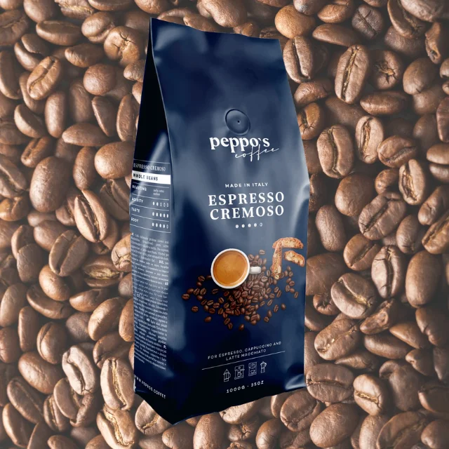 Лучшее итальянское качество 1 кг 70% Robusta 30% Arabica долговечный Крем Эспрессо кофейные зерна для дома