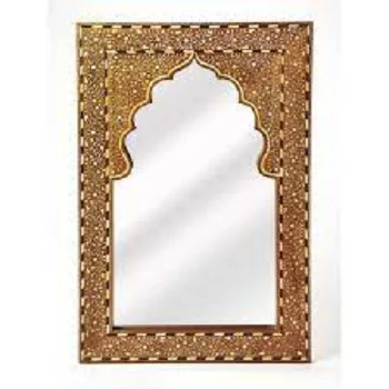 Designer Wall Decorative Bone Inlay Mirror Frame Supplier from India Decorative Wall Mirror Diamond Mirror Green Silver White