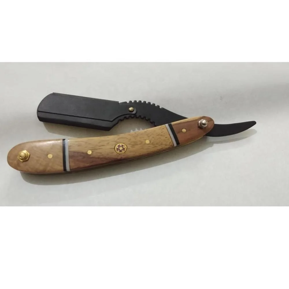 Professional Wooden bone and horn Shaving Razor