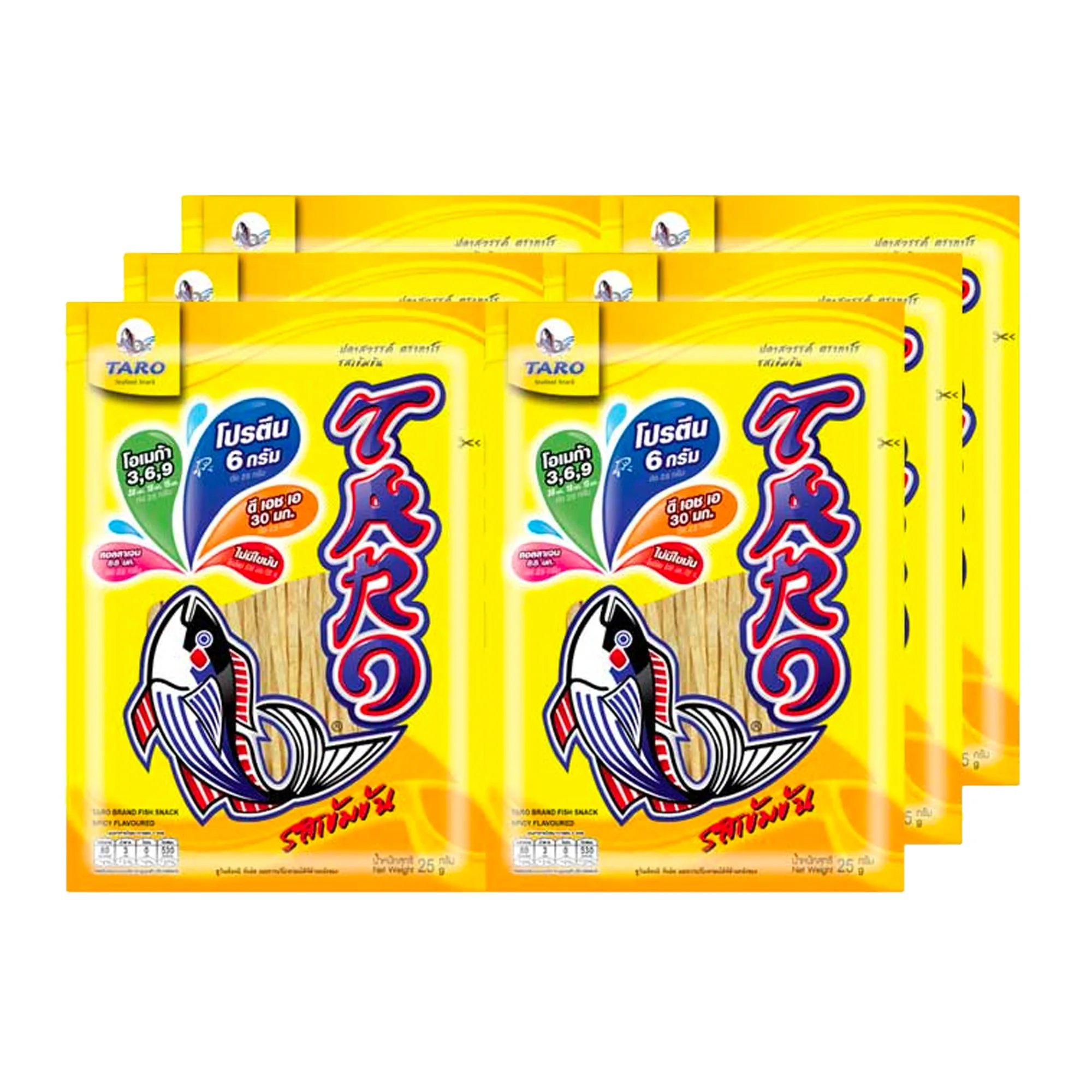 Хит продаж тайская закуска Таро-рыба острый вкус 25 г здоровое питание премиум-класса