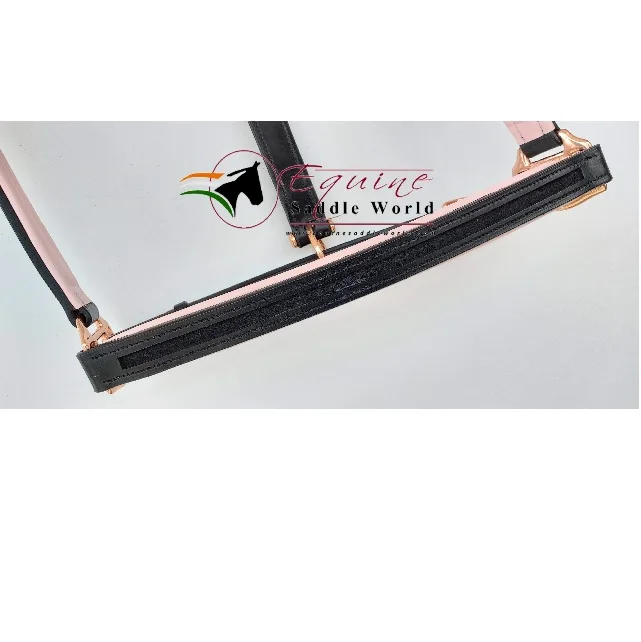 Дизайнерский кожаный воротник высокого качества с лямкой на шее и пустым каналом носу щеках розовой подкладкой