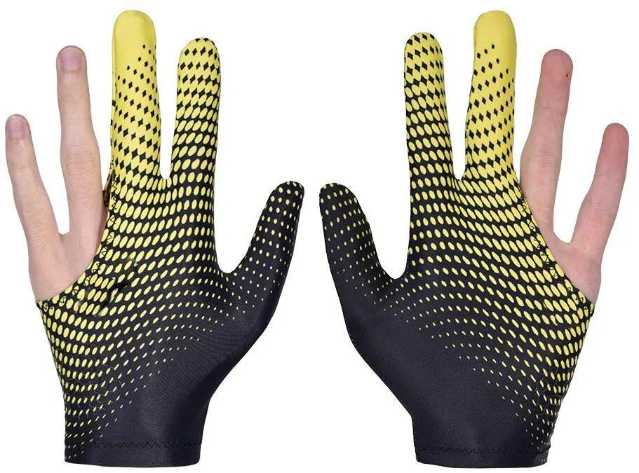 New Style 2020 Wholesale Custom 3 Finger Pool Billiard Gloves With Made Lycra.