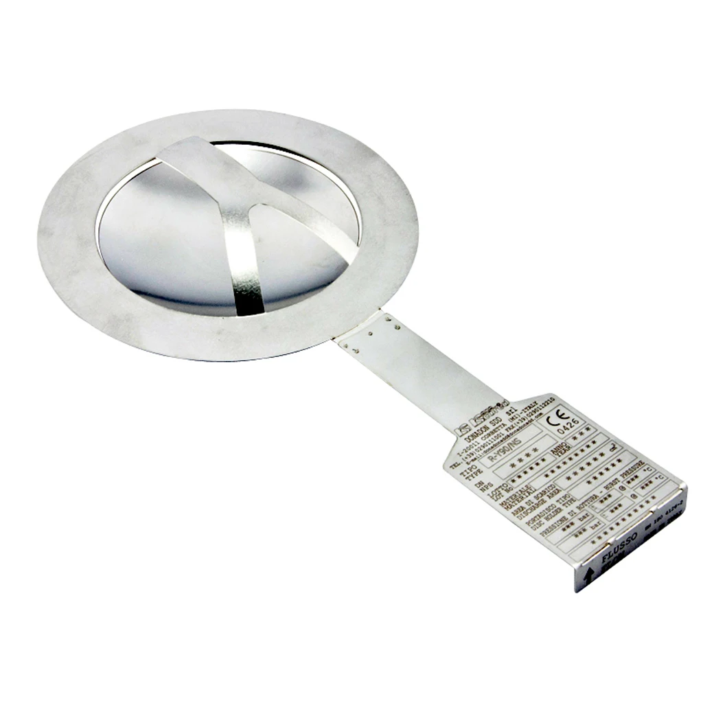 Y90 TYPE - LASER NANOSCORED REVERSE BURSTING RUPTURE DISC for Oil & Gas, Chemical & Petrochemical, Automotive. Made in Italy