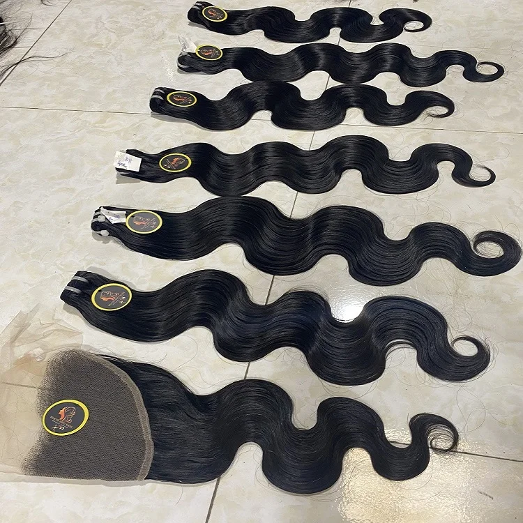 Оптовая продажа 100% необработанные волосы для наращивания 4x4 5x5 6x6 7x7 натуральные человеческие Remy пучки