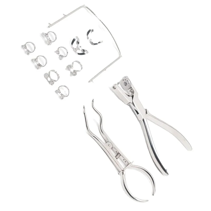
Dental Rubber Dam Puncher Clamps Forceps Frame Punch Dental Dam Hole Puncher Dentist Tools 