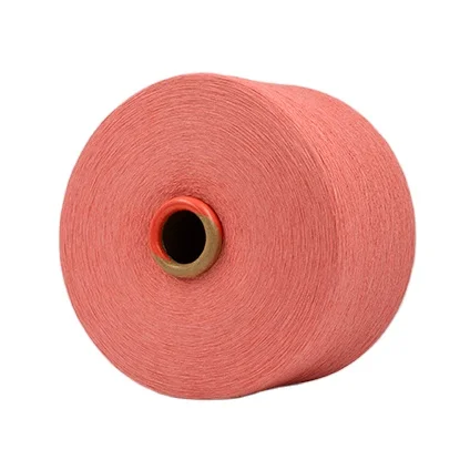 Recycle Bleached Sustainable Knitting Fancy Yarn Dark Blue/Gray Color Dyed Blended 50/50 Cotton Polyester Socks Yarn