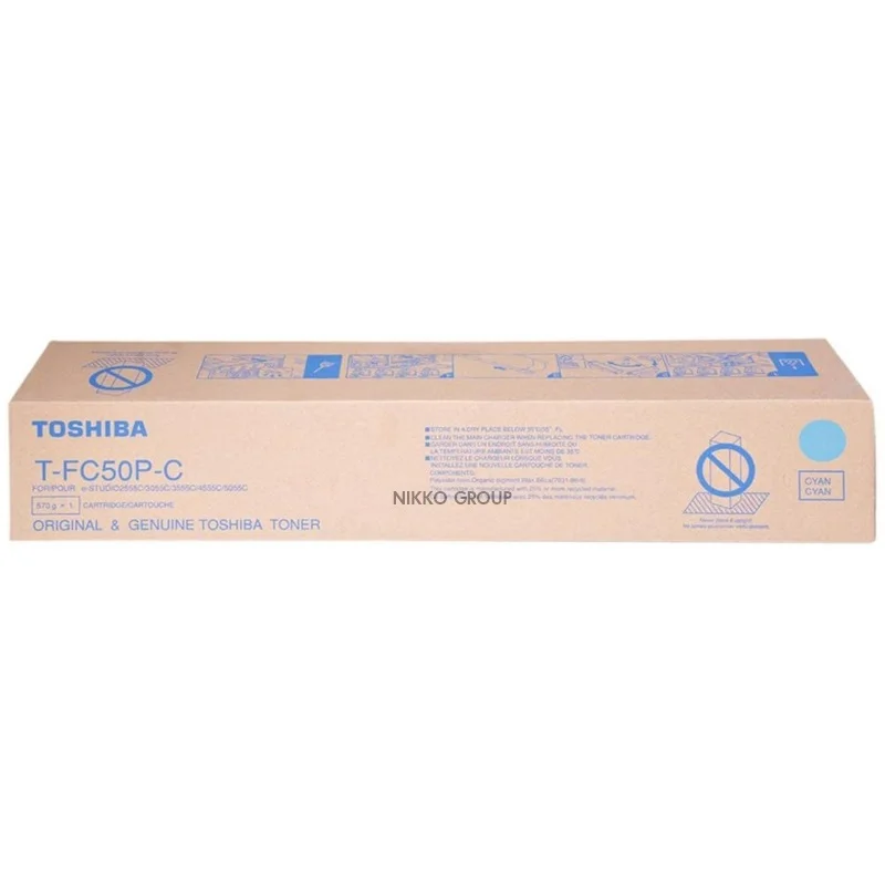 Оригинальный T-FC50P Голубой тонер-картридж e-Studio 2555C/5055C офисные принтеры японский порошок лучшая удобочитаемость Совместимость с различными