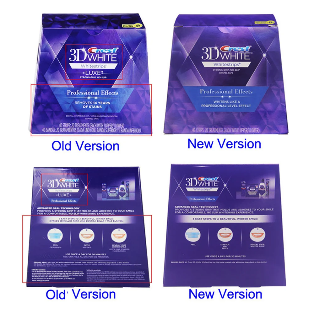 
Crest 3D Whitestrips Crest 3D White Professional Effects 1 box 20 Pouches 40 Strips Crest Whitestrips 
