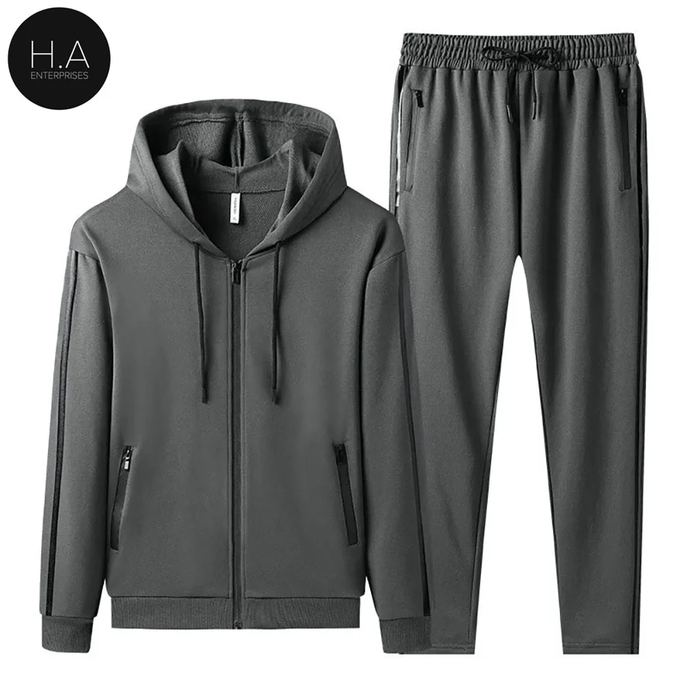 Весенний мужской спортивный костюм уличная одежда повседневный комплект 2021 спортивная из двух предметов спортивные костюмы на молнии.