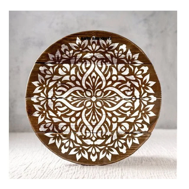 HOT SELLING MOTHER OF PEARL WOOD CRAFT COFFEE TABLES TOP SIDE TABLE TOP EID DECOR RAMADAN WEDDING DECORATION FURNITURE TOP