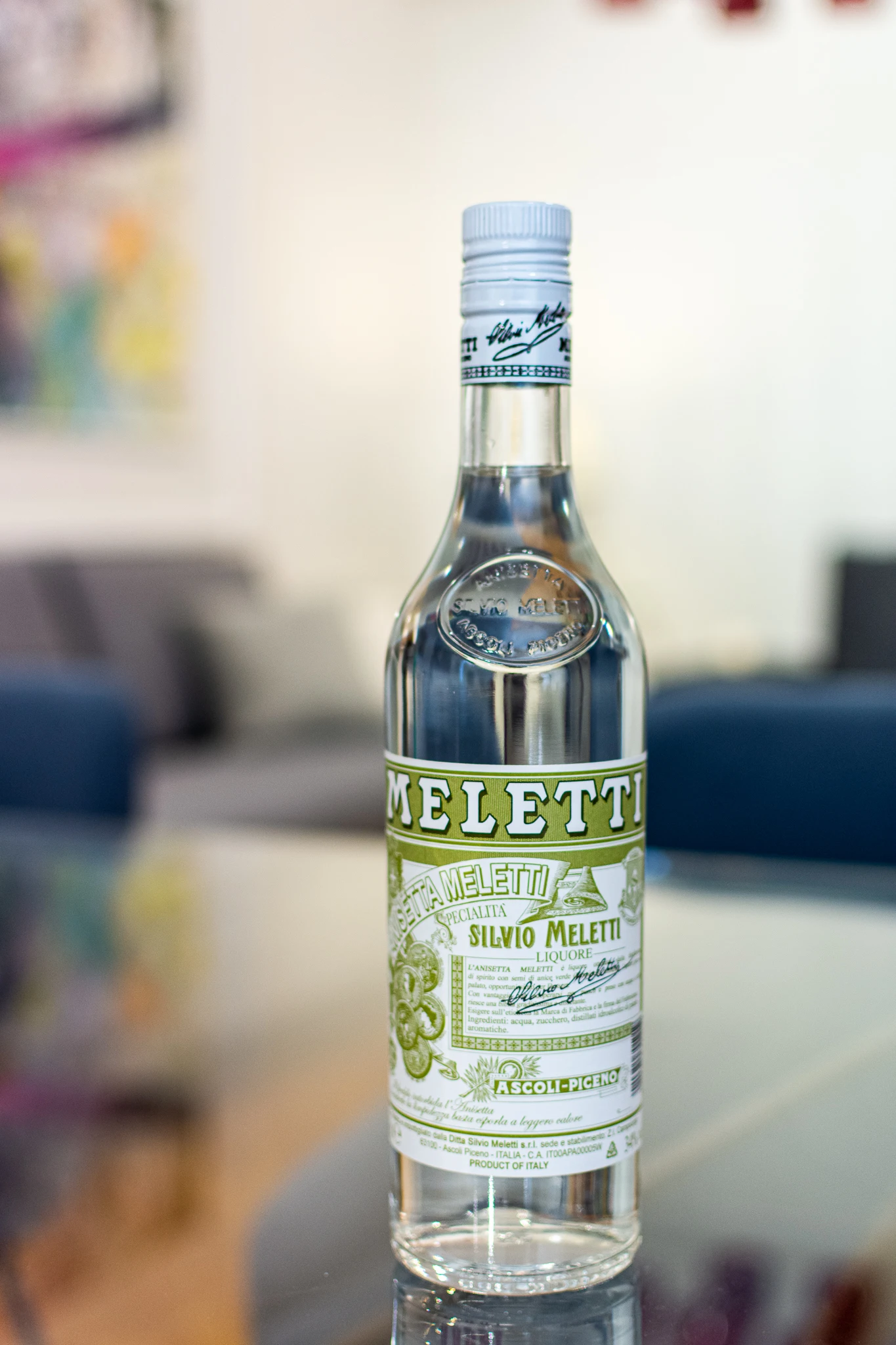 Итальянский высококачественный ликер дистиллят аниса ANISETTA MELETTI сладкий дистиллятор 1 литр