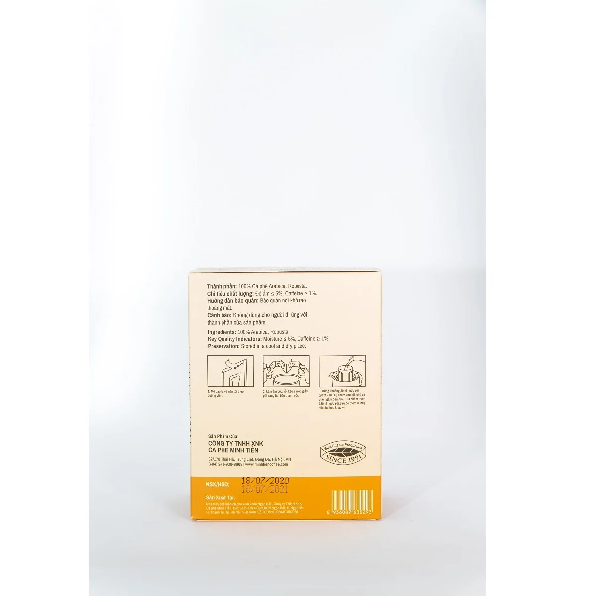 Black Instant Coffee With Bitter And Sour Aroma Grade 2 Coffee Flavor And Bitter Taste Coffilia - Drip Coffee Bag From Vietnam