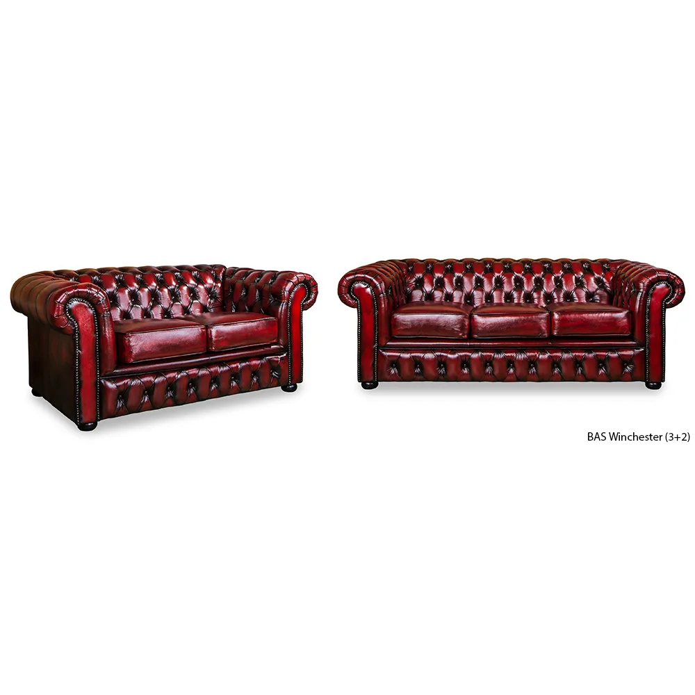 Диван Chesterfield BAS WINCHESTER, гостиная, Классическая современная мебель, кожаная ткань, роскошный элегантный, 3 + 2 + 1, Малайзия
