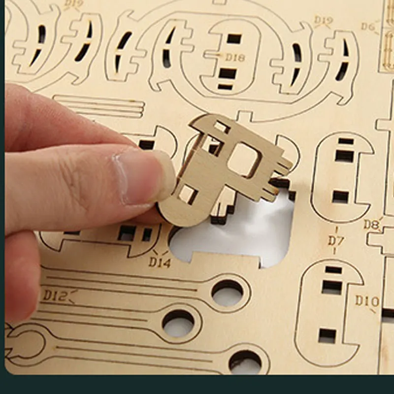 Train Box Custom Maker Kit Engine DIY Toy Model Adults Games Kids Wood 3d Puzzle Jigsaw